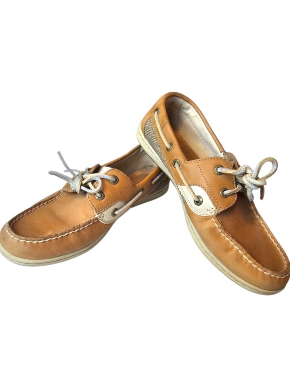 Sperry Top Sider Tan Leather Boat Shoes